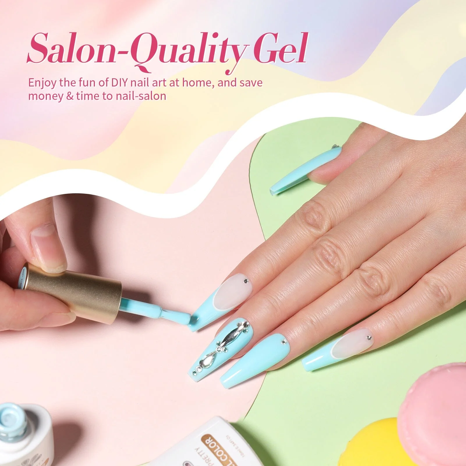 6 Colors Gel Polish Set S33 Candy Paradise 7ml - Image 2