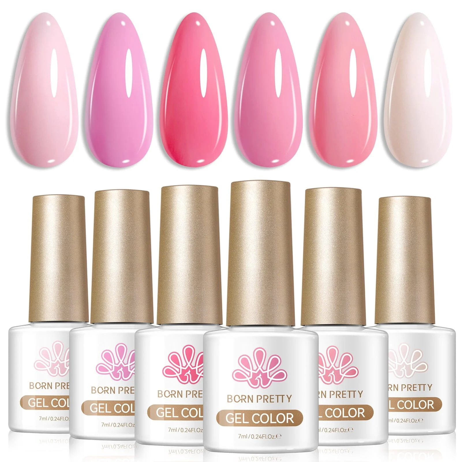 6 Colors Gel Set S44 Soft Pulse 7ml
