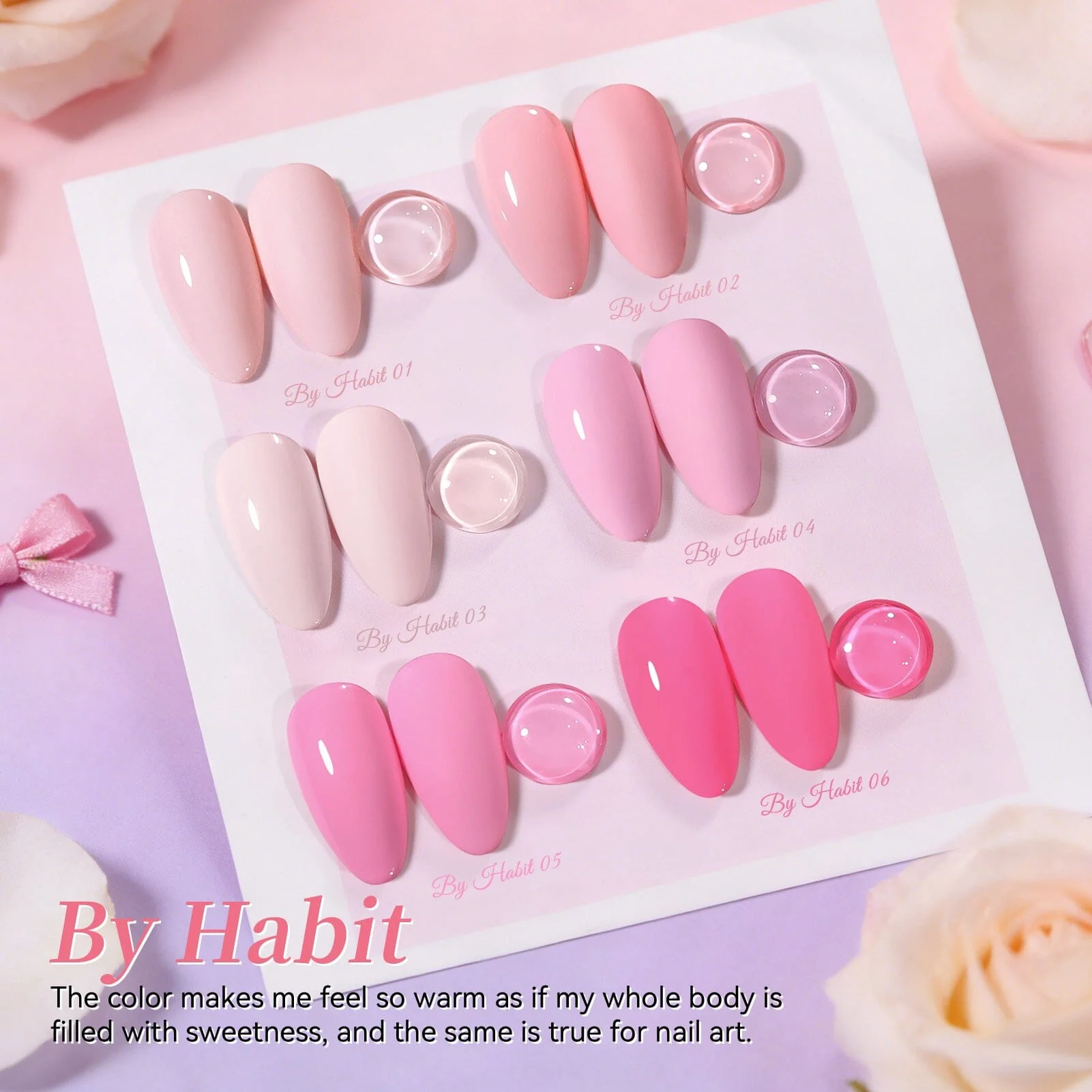6 Colors Gel Set S45 By Habit 7ml - Image 6