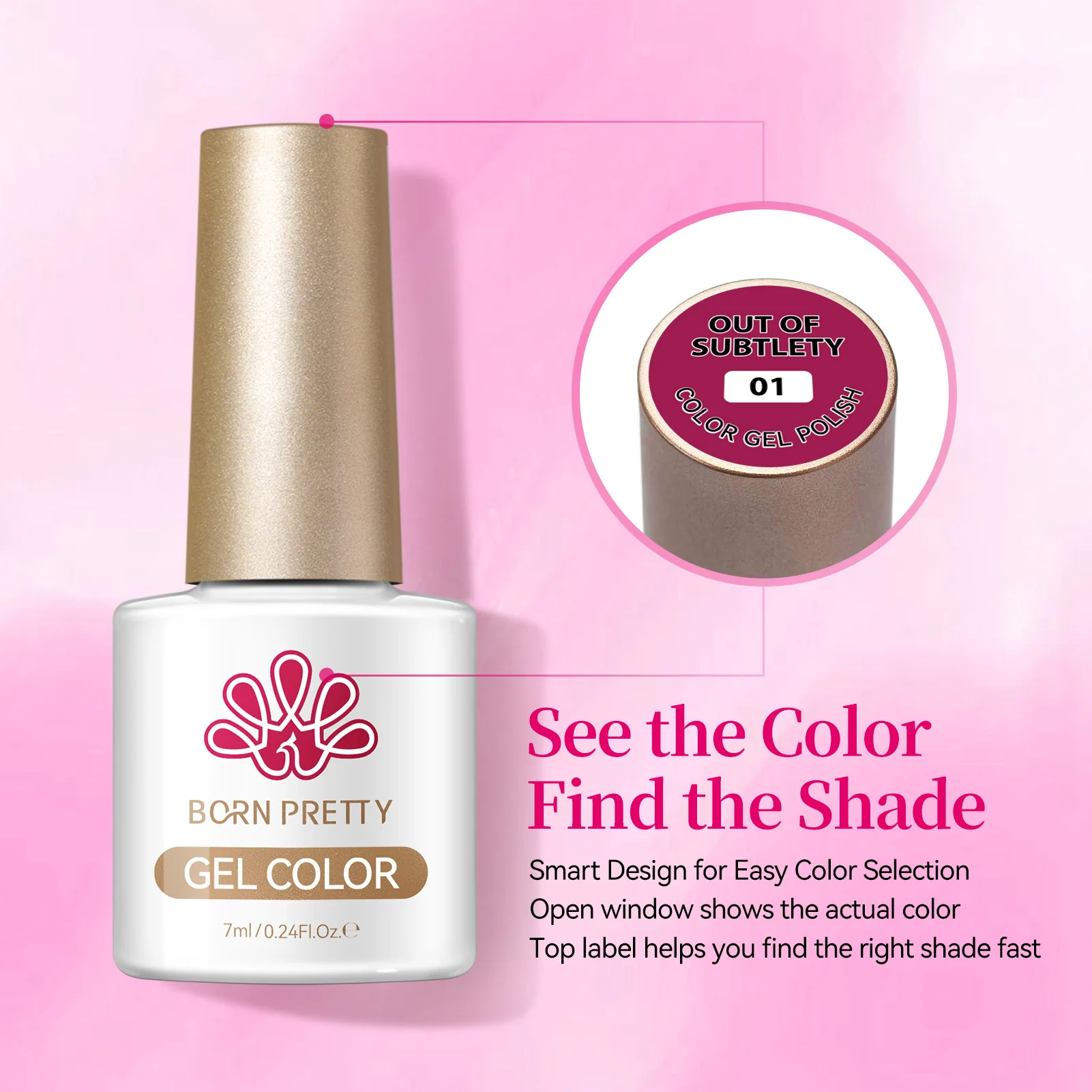 6 Colors Gel Set S48 Out of Subtlety 7ml - Image 8
