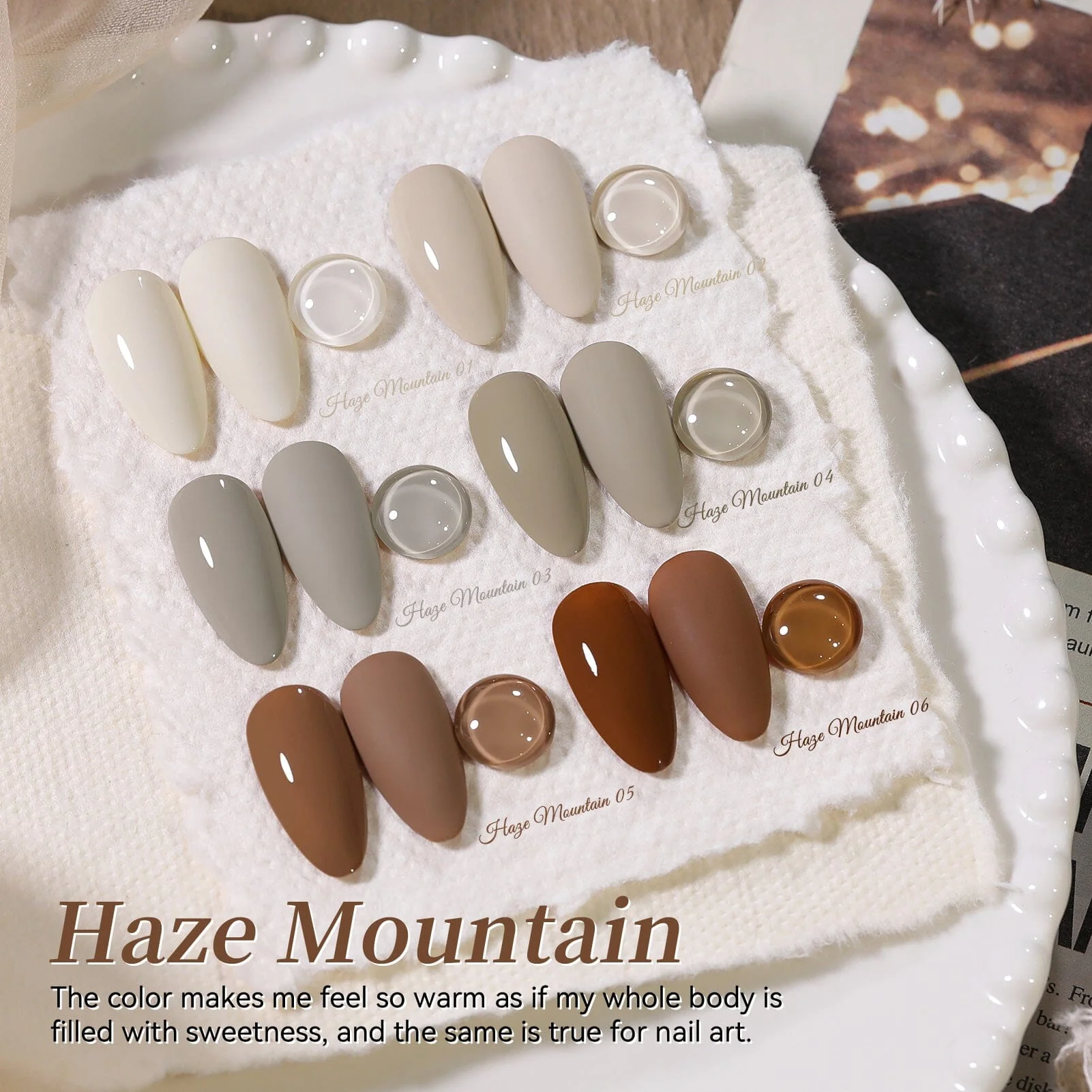 6 Colors Gel Set S53 Haze Mountain 7ml - Image 5