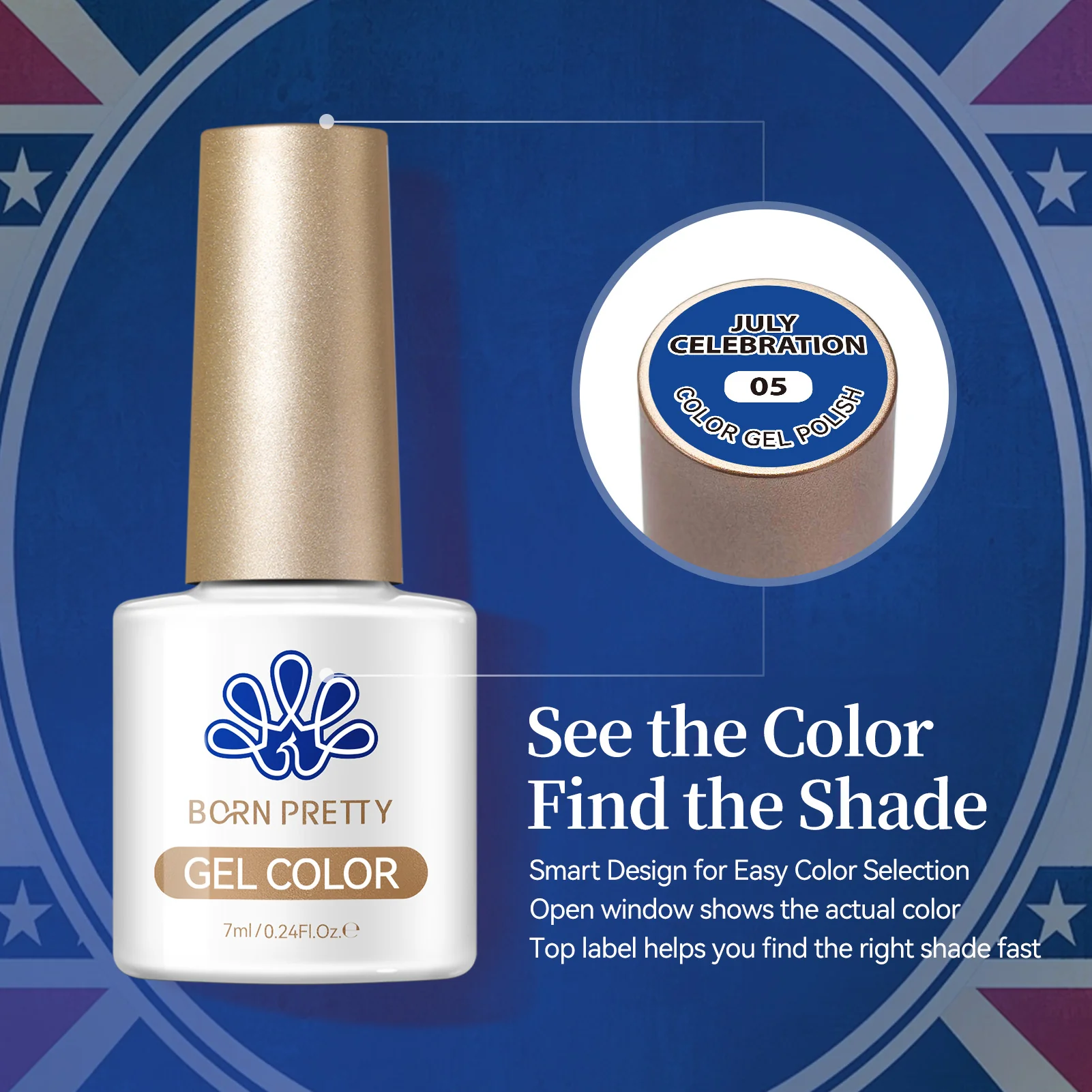 6 Colors Gel Set S60 July Celebration 7ml - Image 8