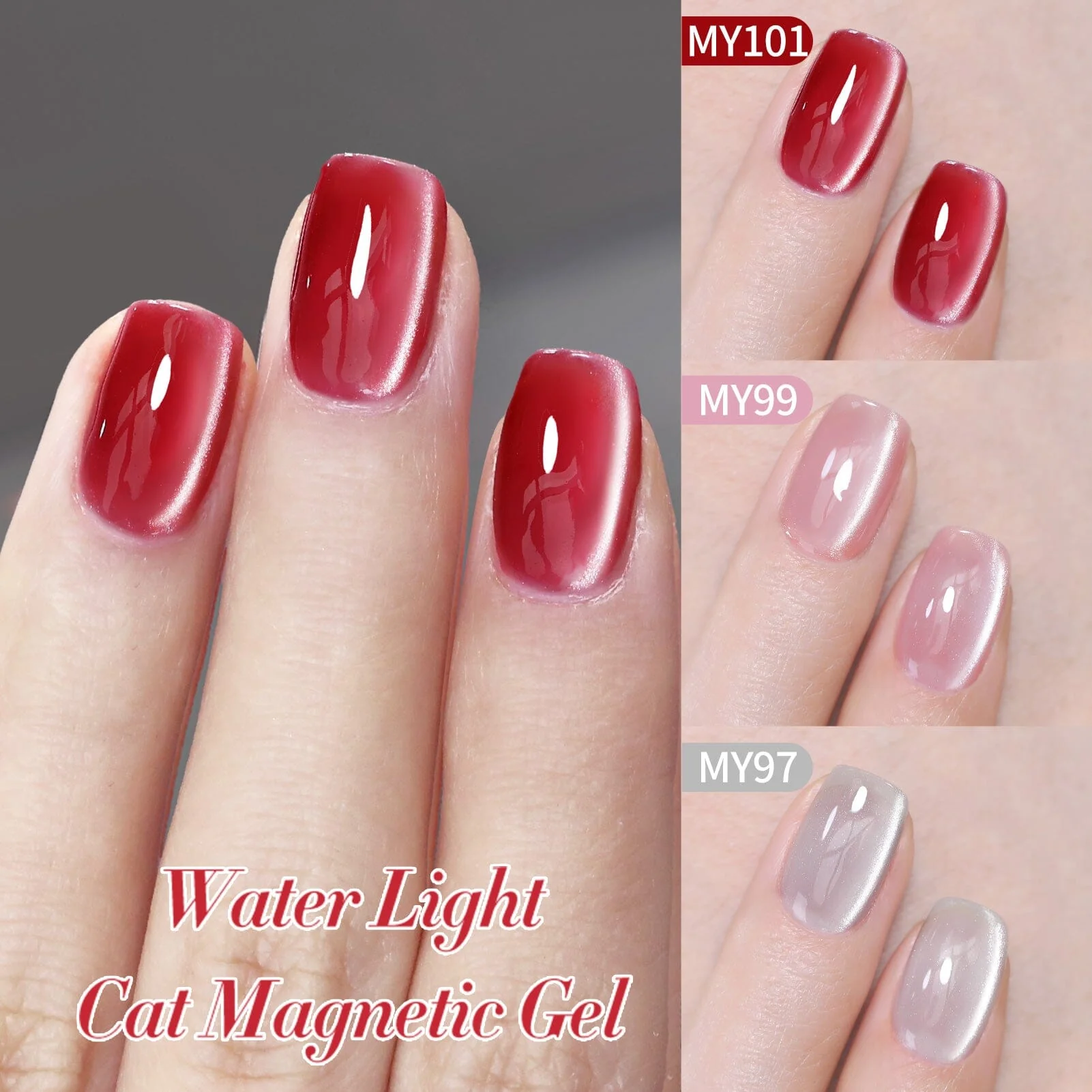 6 Colors Glass Cat Magnetic Gel M16 Honey Peach 7ml - Image 8