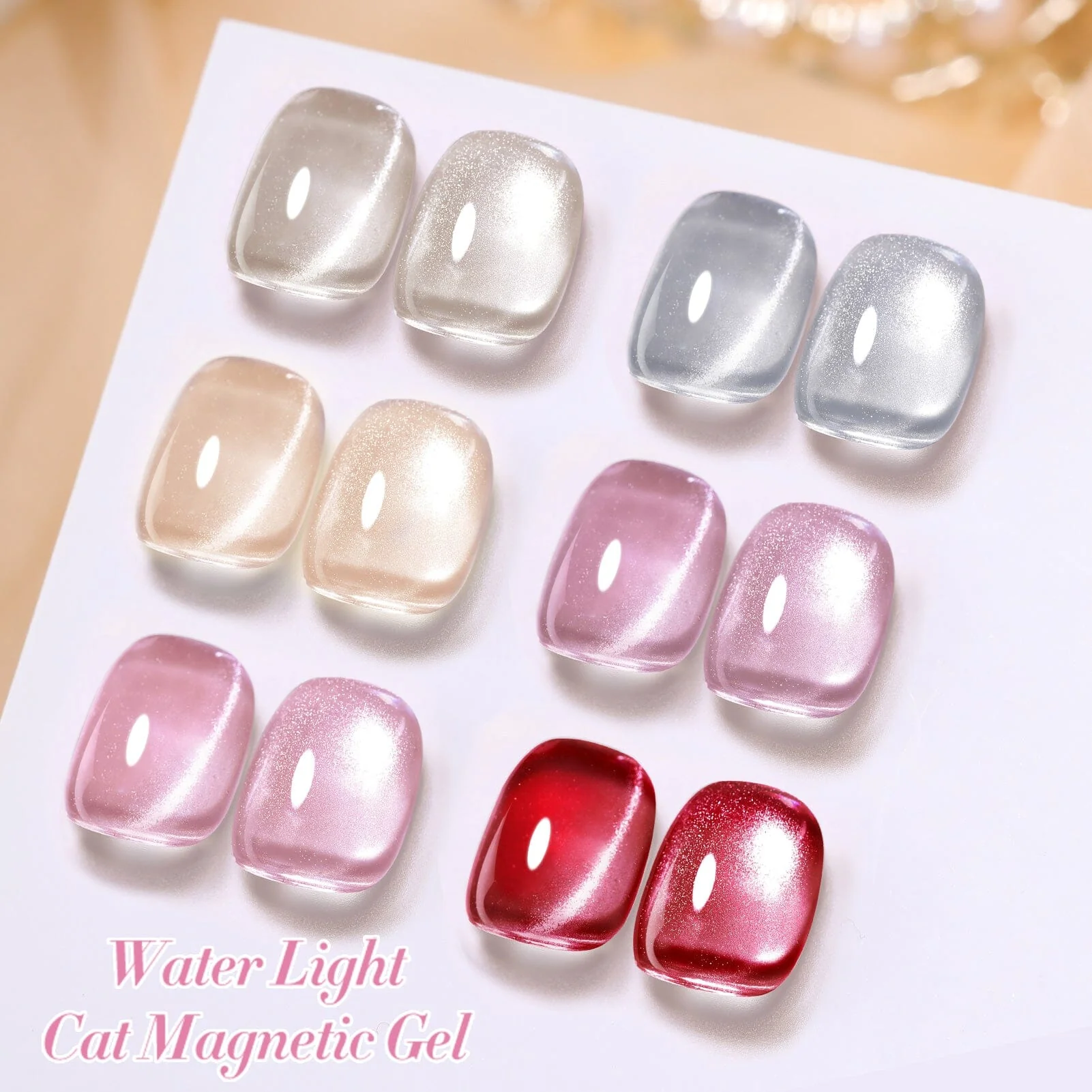 6 Colors Glass Cat Magnetic Gel M16 Honey Peach 7ml - Image 9