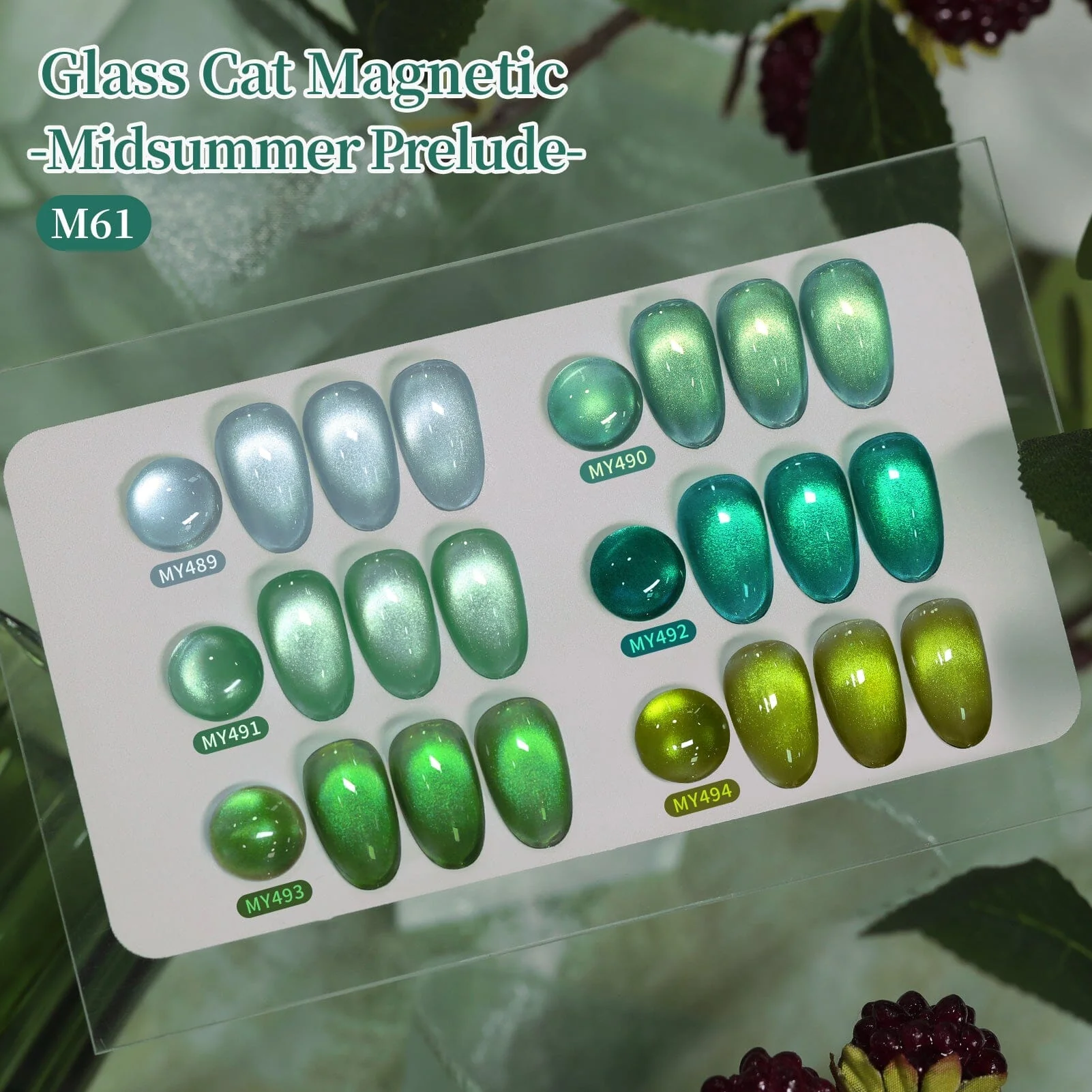 6 Colors Glass Cat Magnetic Gel M61 Midsummer Prelude 7ml - Image 4