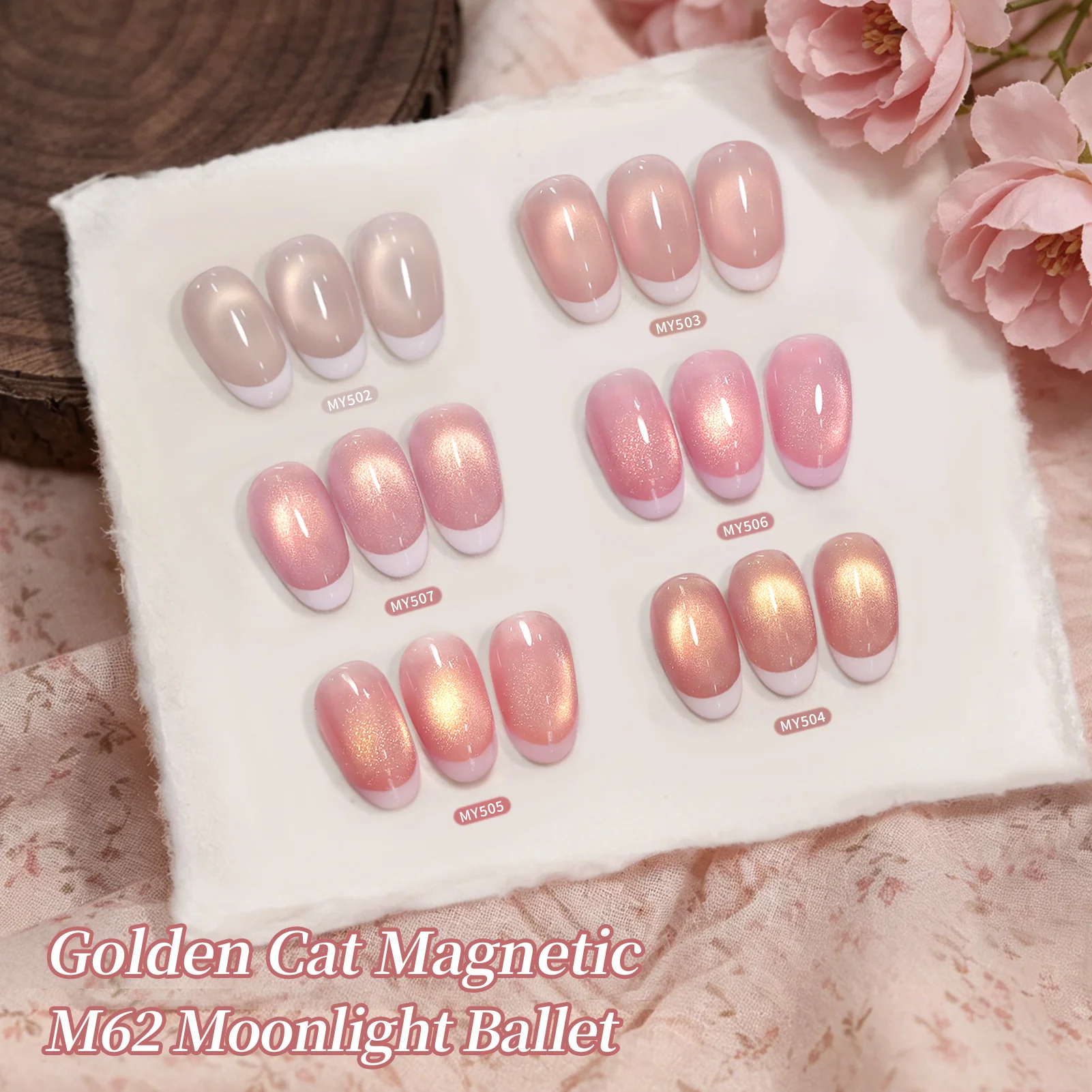 6 Colors Golden Cat Magnetic Gel M62 Moonlight Ballet 7ml - Image 6