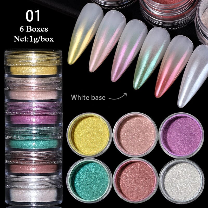 6 Colors Gradient Pearlescent Powder - Image 5
