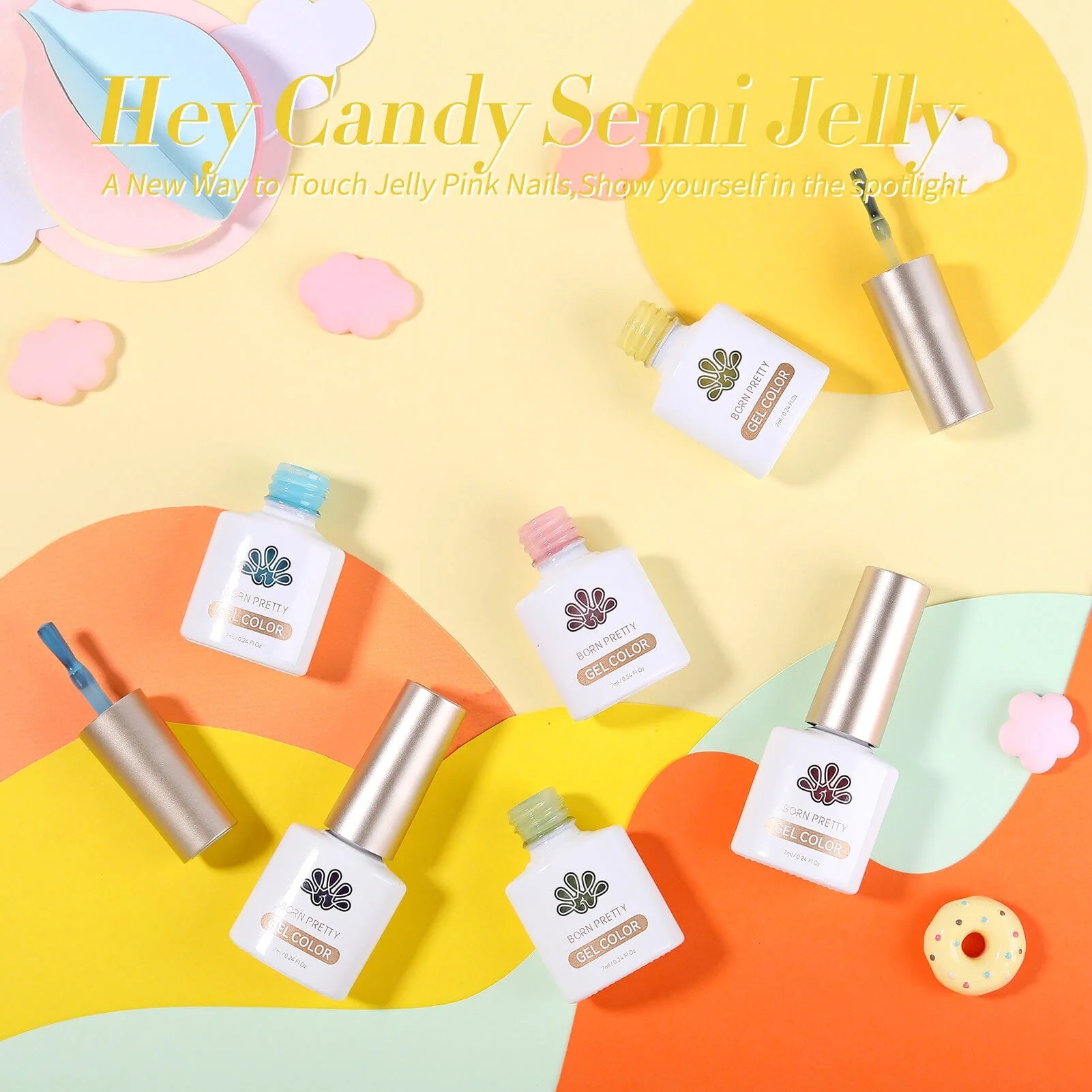 6 Colors Jelly Gel J36 Hey Candy 7ml - Image 11