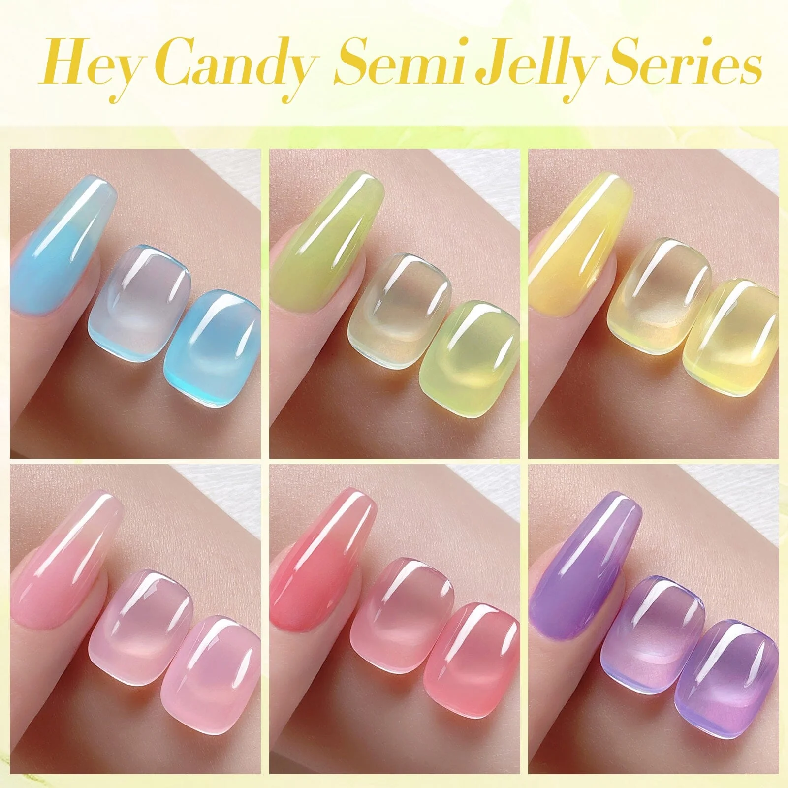 6 Colors Jelly Gel J36 Hey Candy 7ml - Image 9