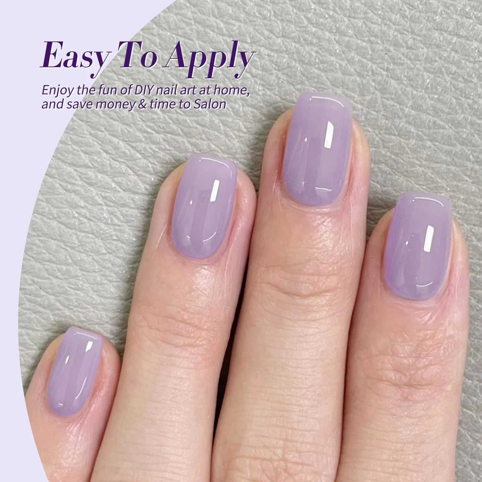 6 Colors Jelly Gel J04 Lilac Whispers 7ml - Image 4