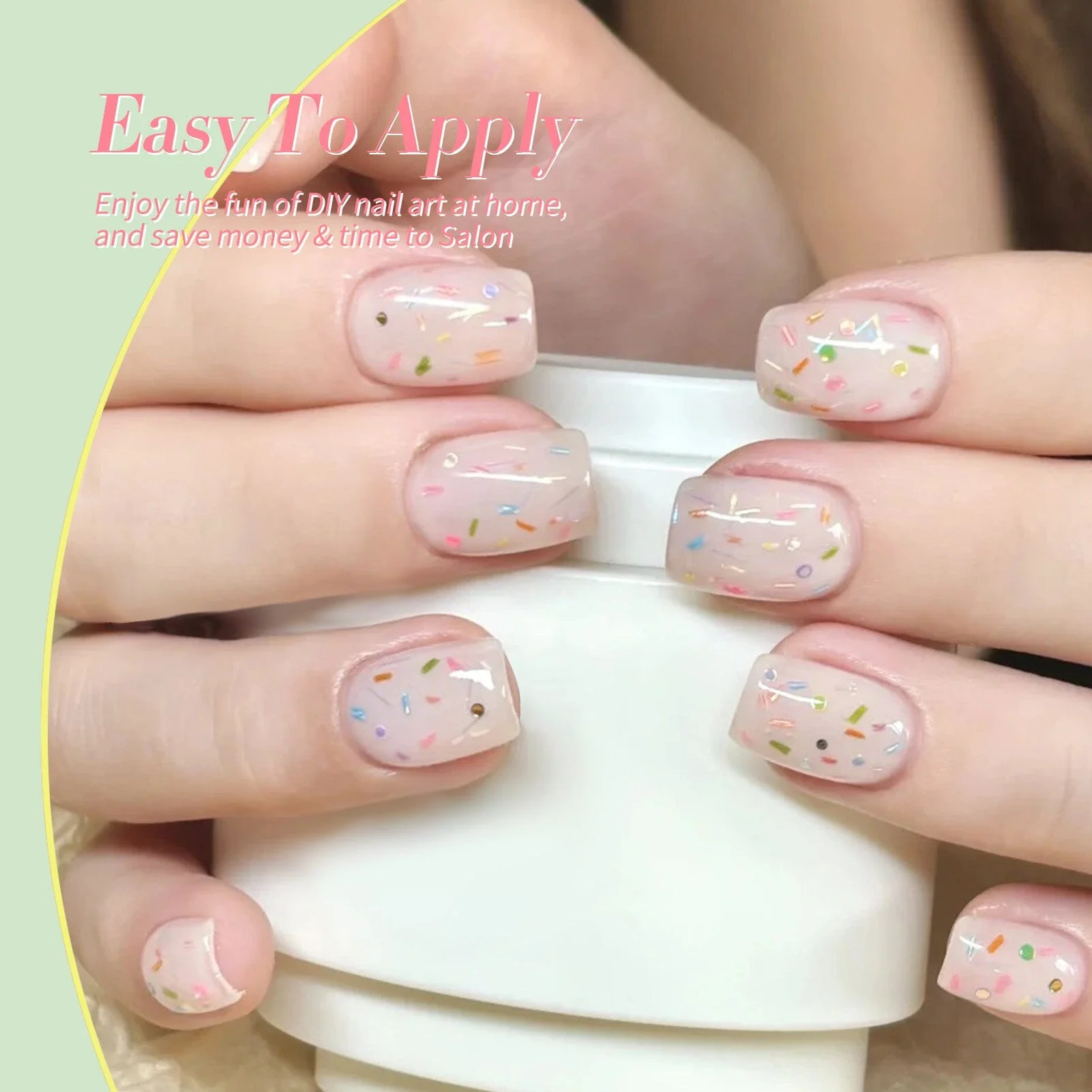 6 Colors Jelly Gel J05 Candy Glass 7ml - Image 4