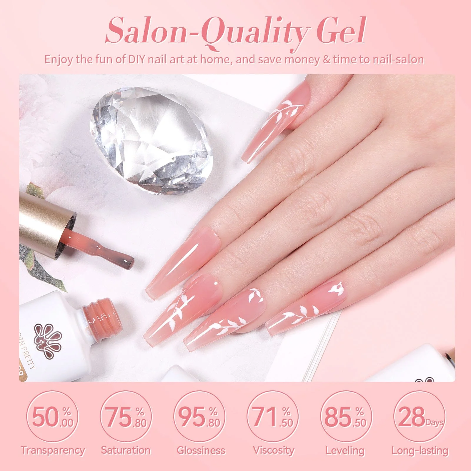 6 Colors Jelly Gel J16 Misty Rose 7ml - Image 5