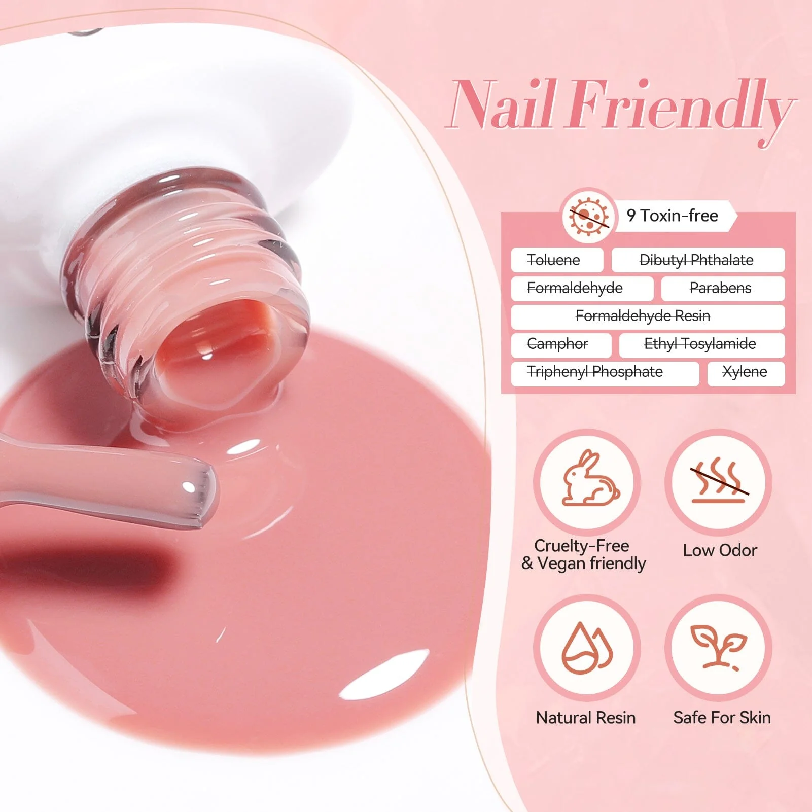 6 Colors Jelly Gel J16 Misty Rose 7ml - Image 7