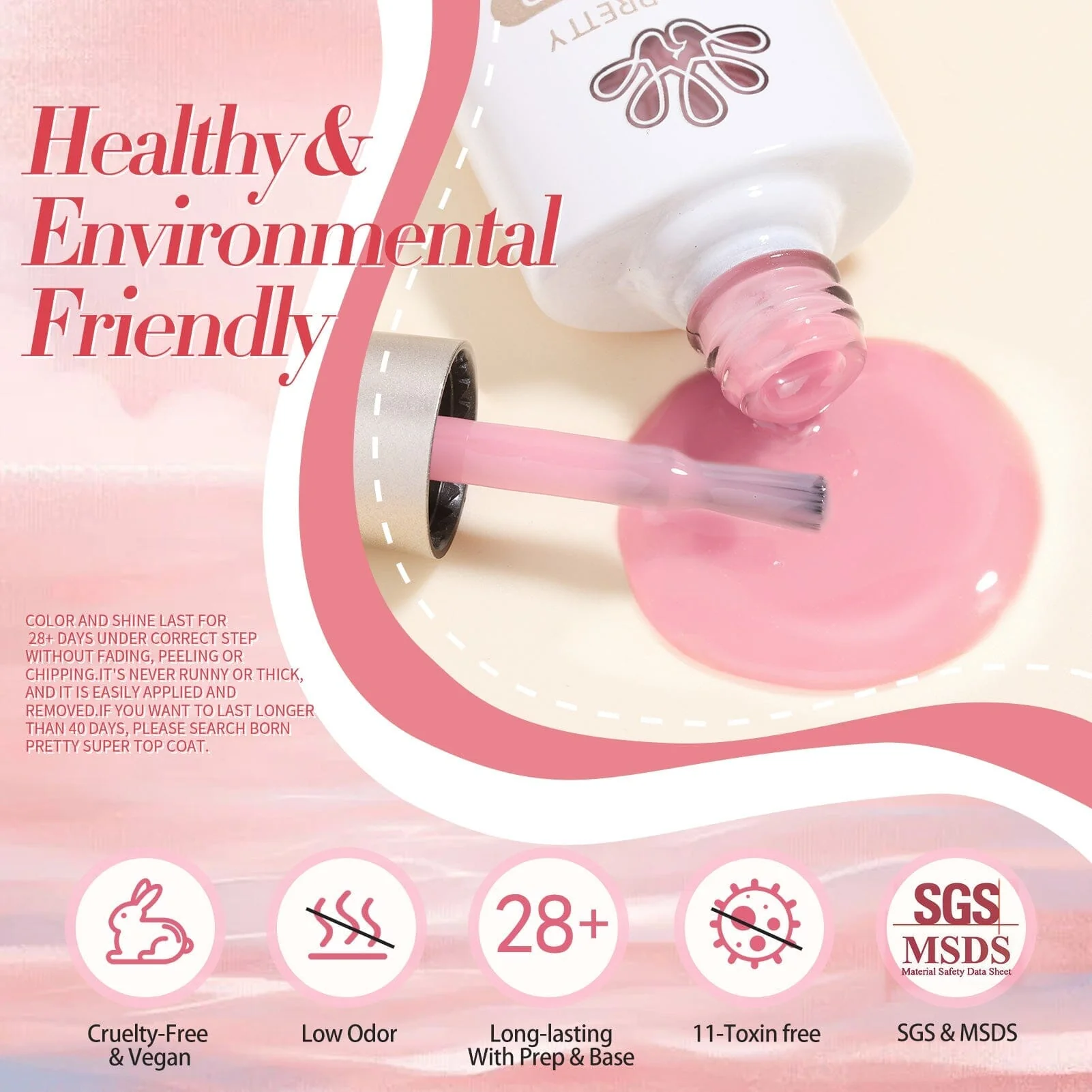 6 Colors Jelly Gel J20 Pink Forever 7ml - Image 10