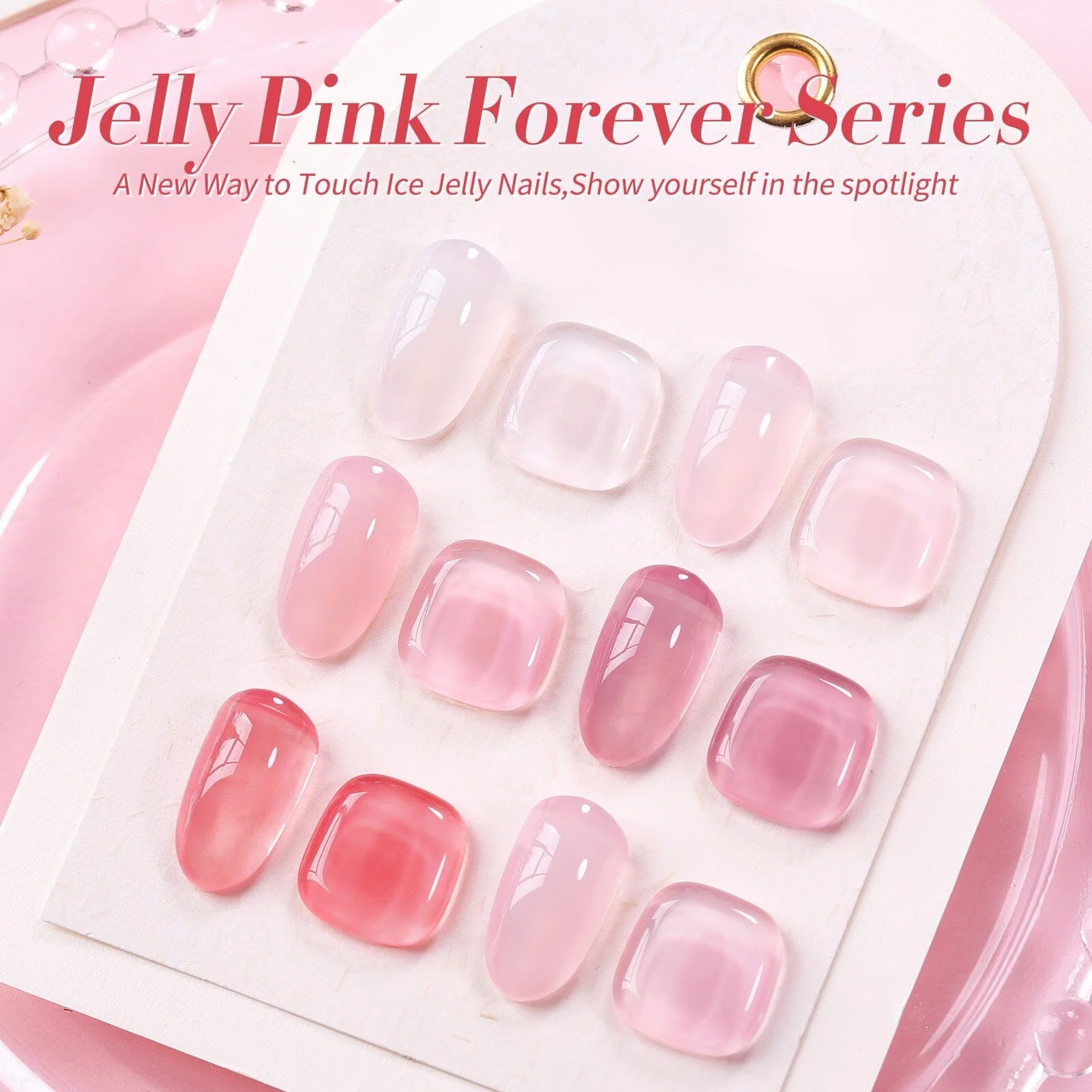 6 Colors Jelly Gel J20 Pink Forever 7ml - Image 12