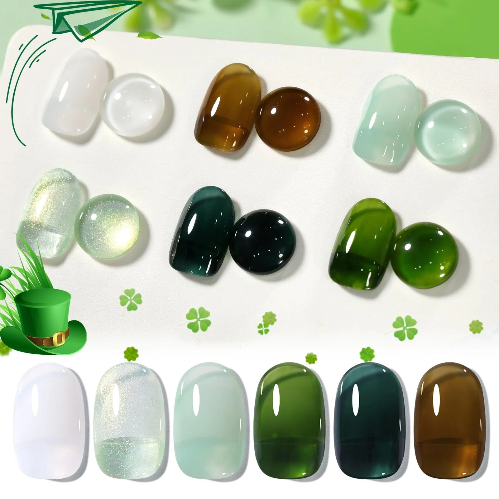 6 Colors Jelly Gel J22 Moss Wave 7ml - Image 11