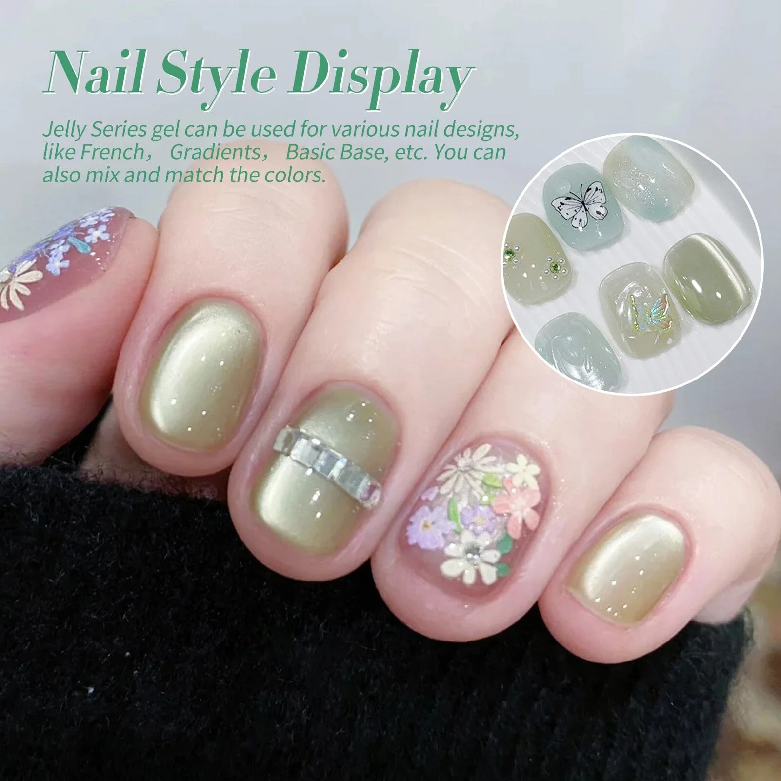 6 Colors Jelly Gel J28 Jade Breeze 7ml - Image 5