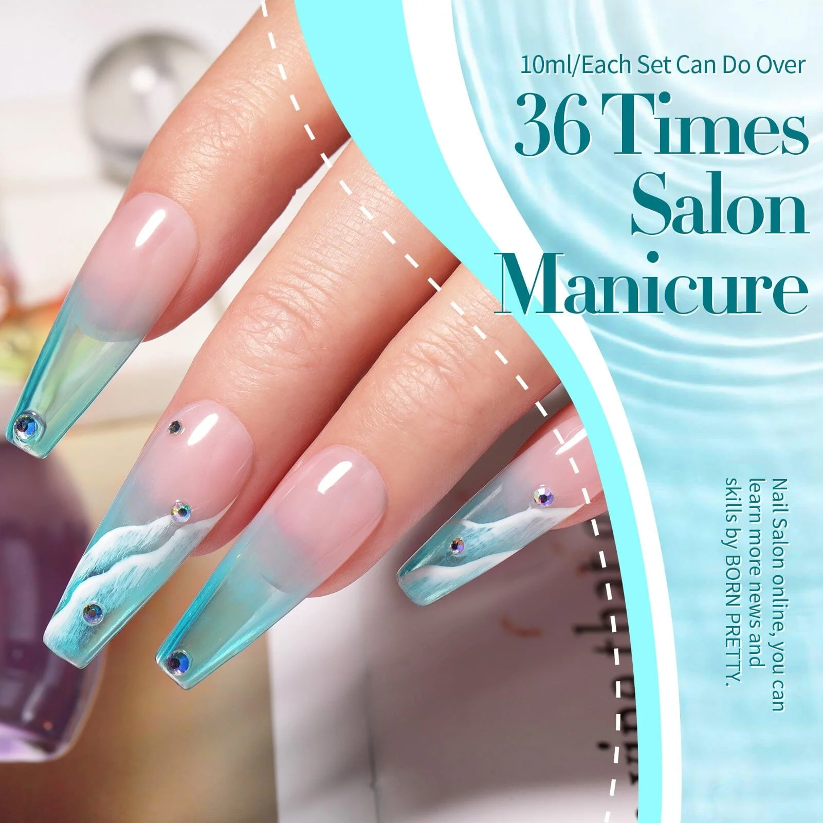 6 Colors Jelly Gel J30 Sea Glass 7ml - Image 7