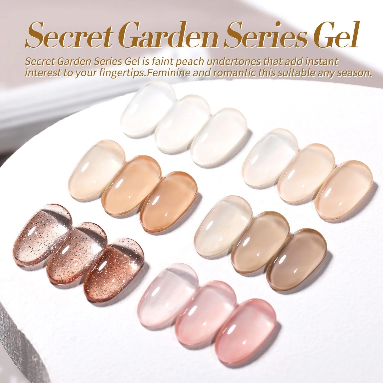 6 Colors Jelly Gel J32 Secret Garden 7ml - Image 3