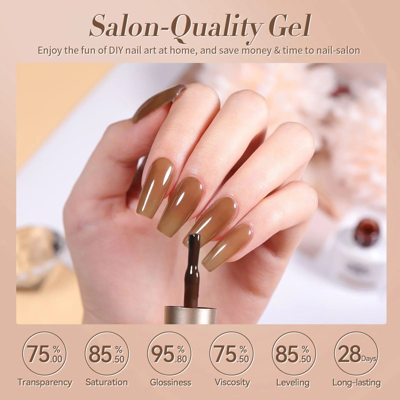 6 Colors Jelly Gel J39 Smoky Rose 7ml - Image 6