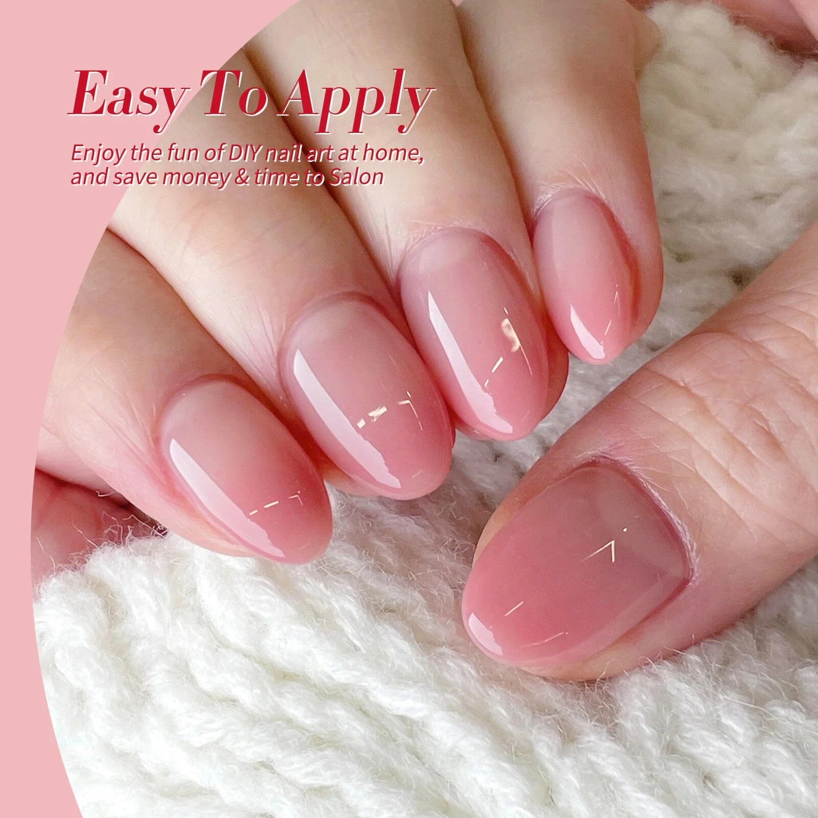 6 Colors Jelly Gel J44 Fantasy Rose 7ml - Image 3