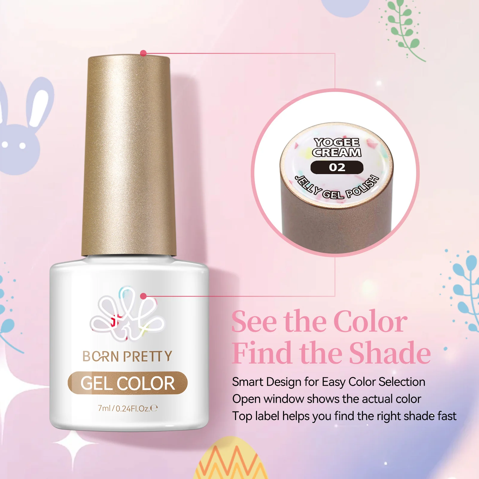 6 Colors Jelly Gel J56 Yogee Cream 7ml - Image 7