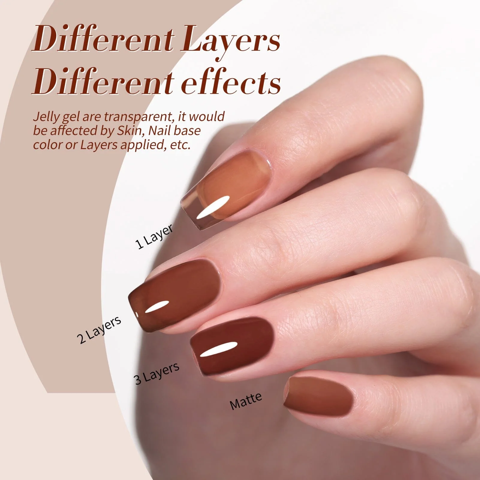 6 Colors Jelly Gel Polish Set Cozy Hearth 7ml - Image 4