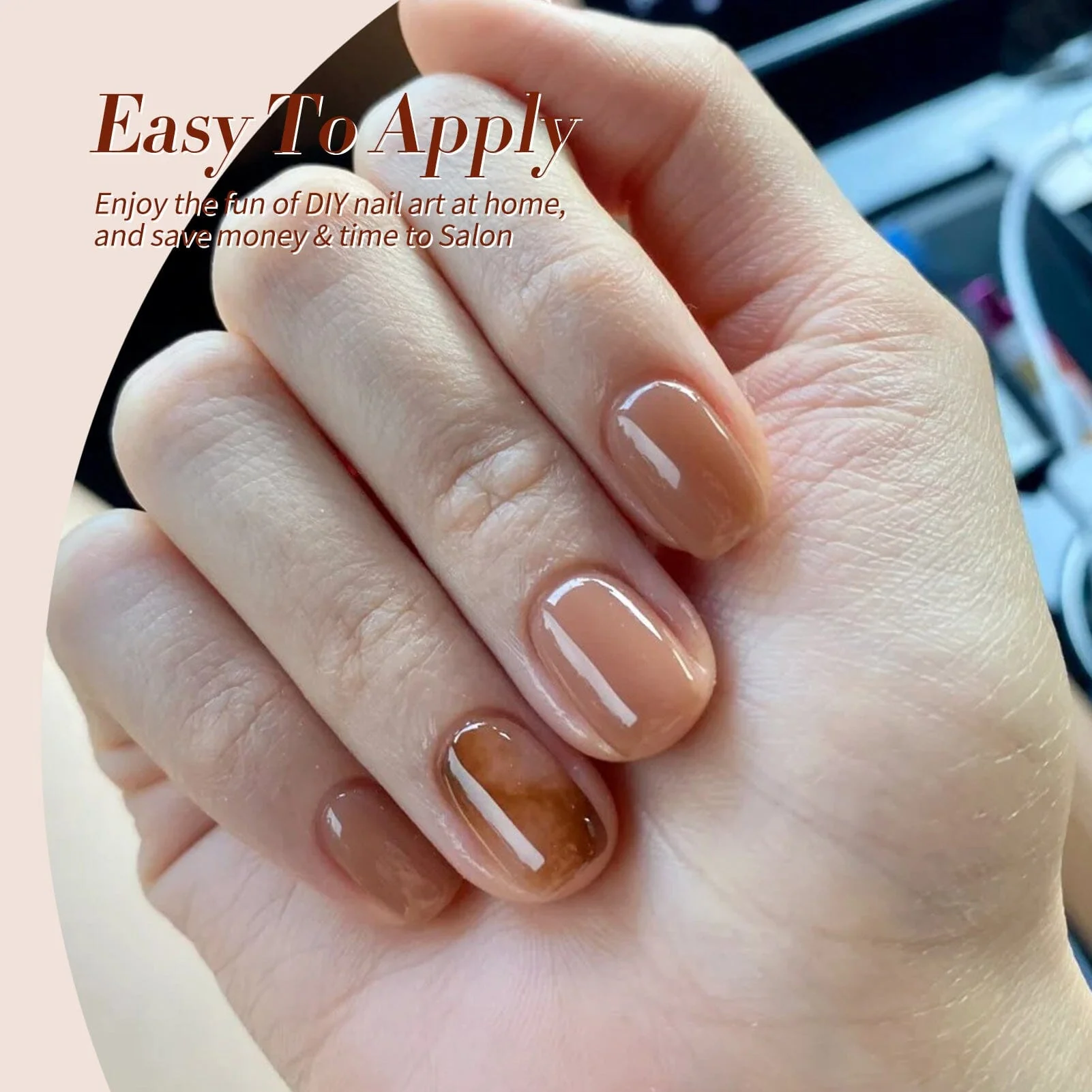 6 Colors Jelly Gel Polish Set Cozy Hearth 7ml - Image 5