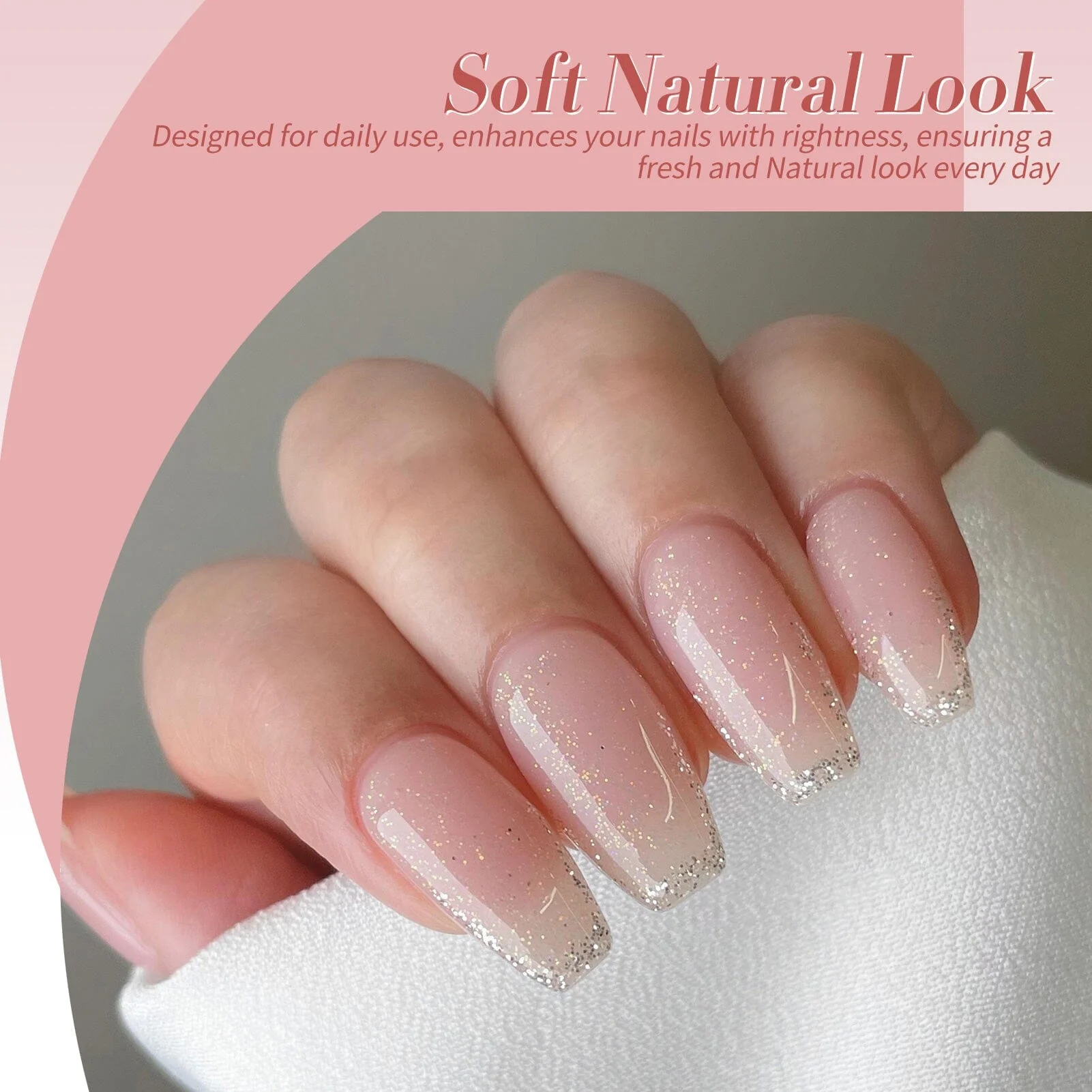 6 Colors Jelly Gel Polish Set J35 Pink-Veil 7ml - Image 5