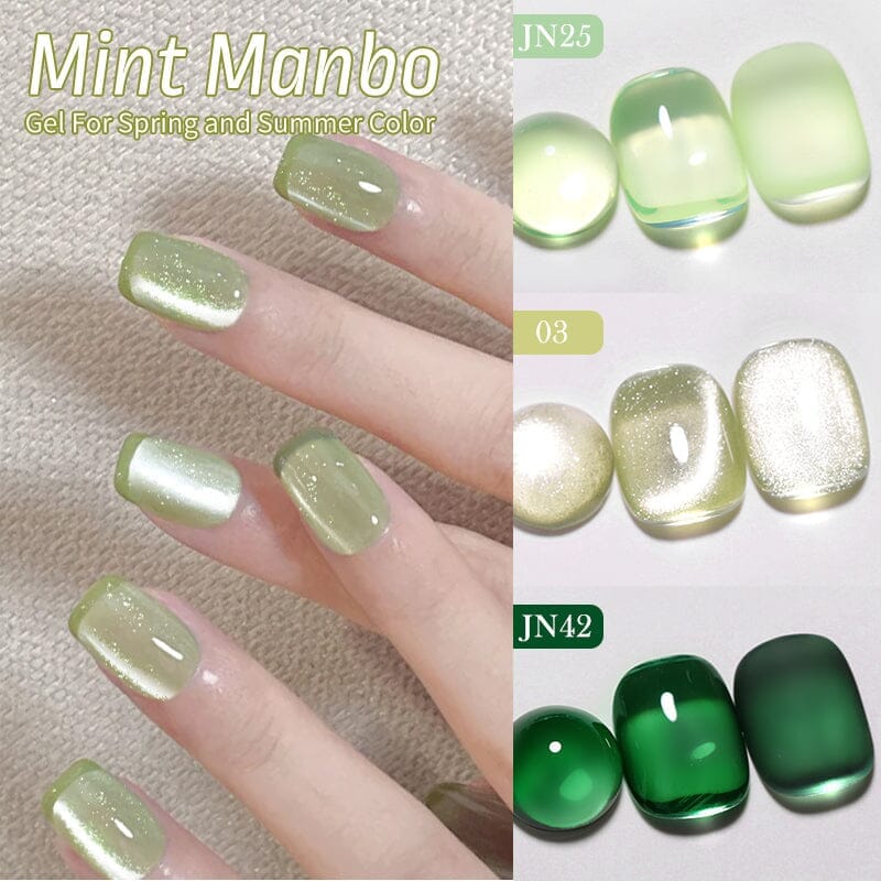 6 Colors Mint Manbo Gel Polish Set 01 10ml - Image 4
