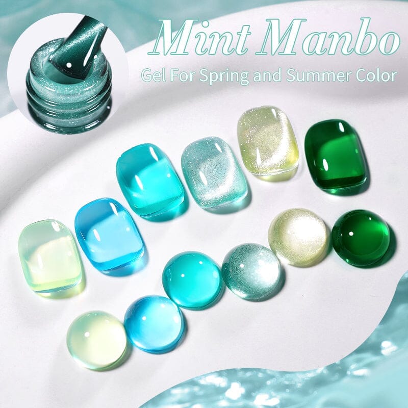 6 Colors Mint Manbo Gel Polish Set 01 10ml - Image 9