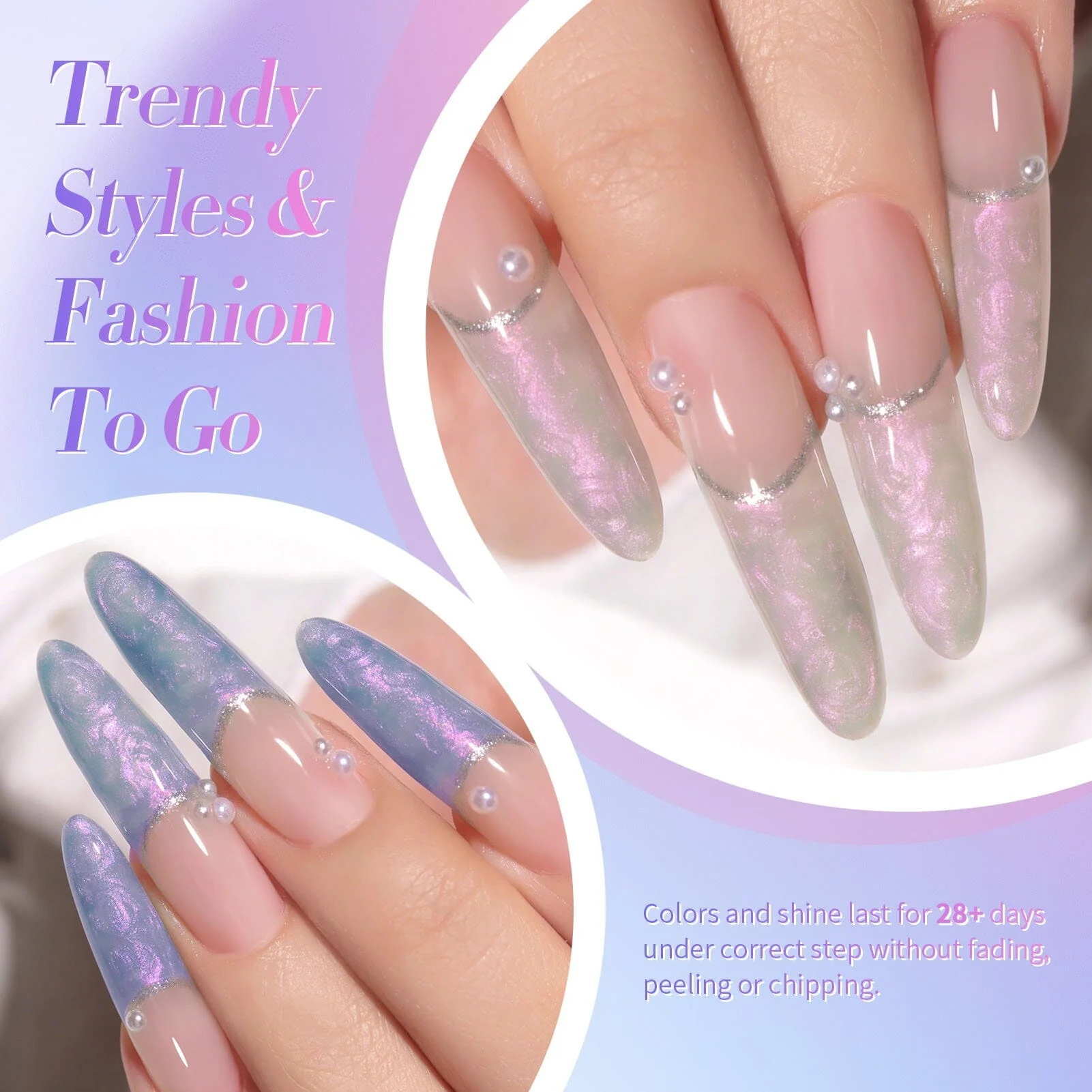6 Colors Nail Gel T09 Milky Planet 7ml - Image 3