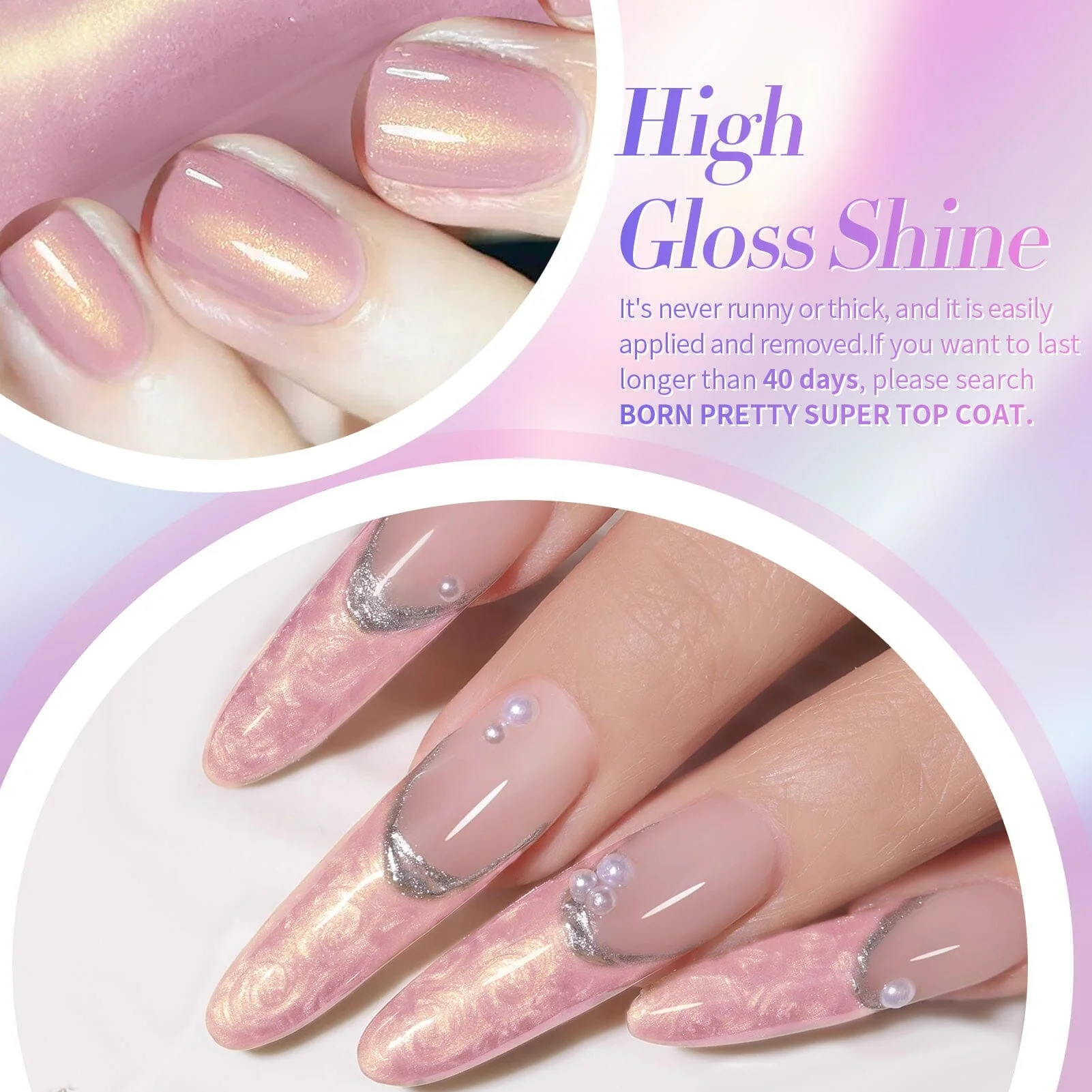 6 Colors Nail Gel T09 Milky Planet 7ml - Image 4