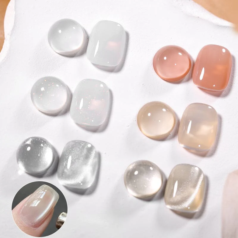 6 Colors Nude Milk Gel Polish Set 05 10ml - Image 3