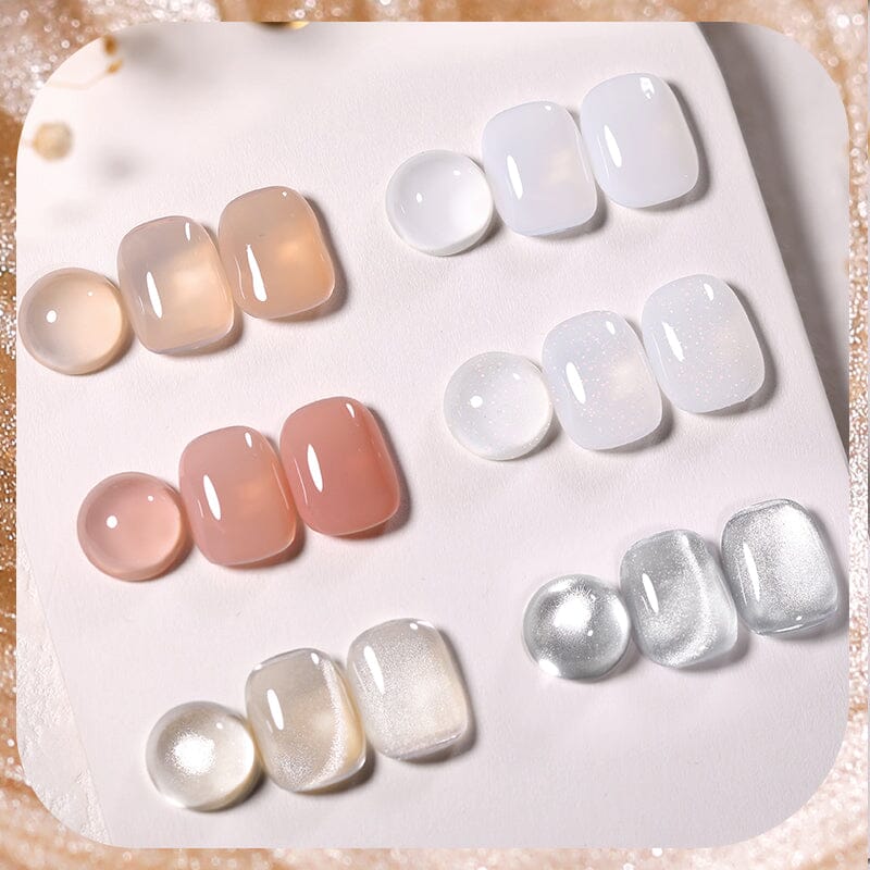 6 Colors Nude Milk Gel Polish Set 05 10ml - Image 5