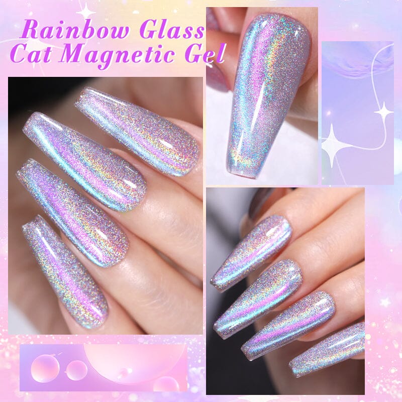 6 Colors Rainbow Glass Cat Magnetic Gel M10 Colorful Laser 7ml - Image 5