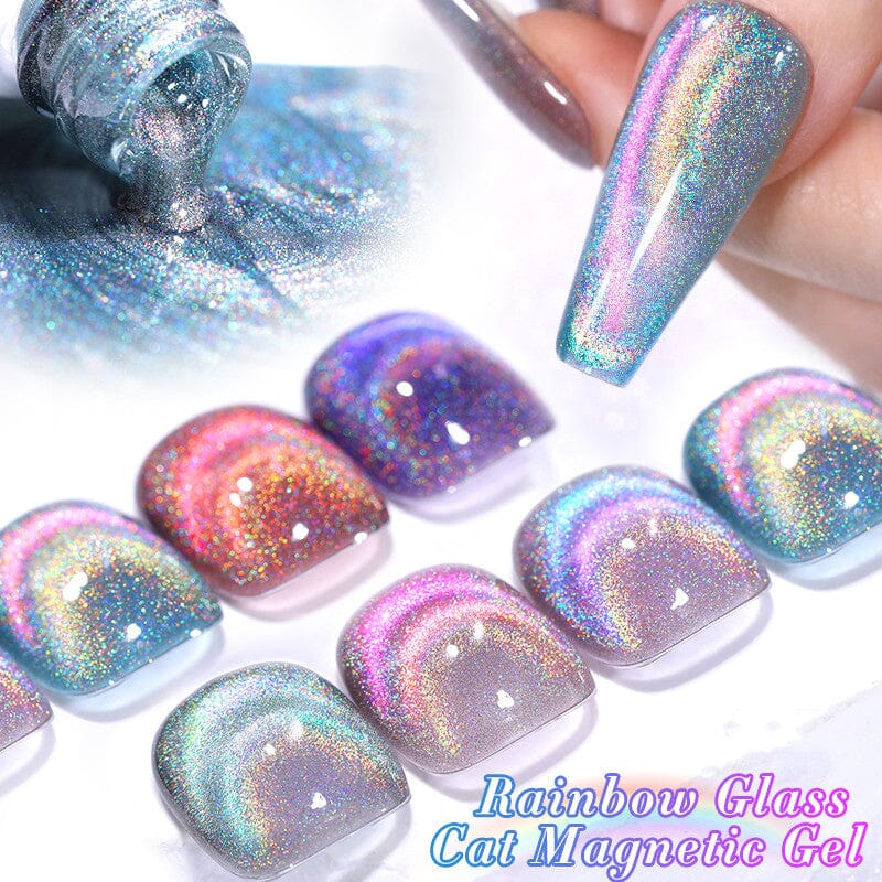 6 Colors Rainbow Glass Cat Magnetic Gel M10 Colorful Laser 7ml - Image 6