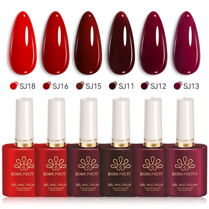 Red Collection Color Nail Gel 15ml - Image 7