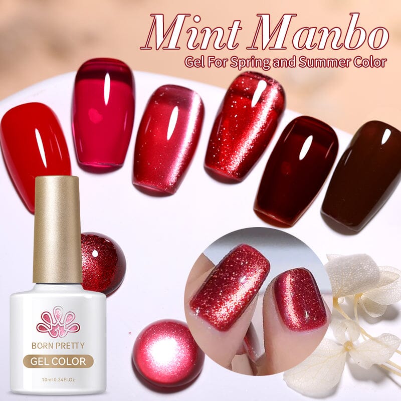 6 Colors Red Gel Polish Set 02 10ml - Image 5