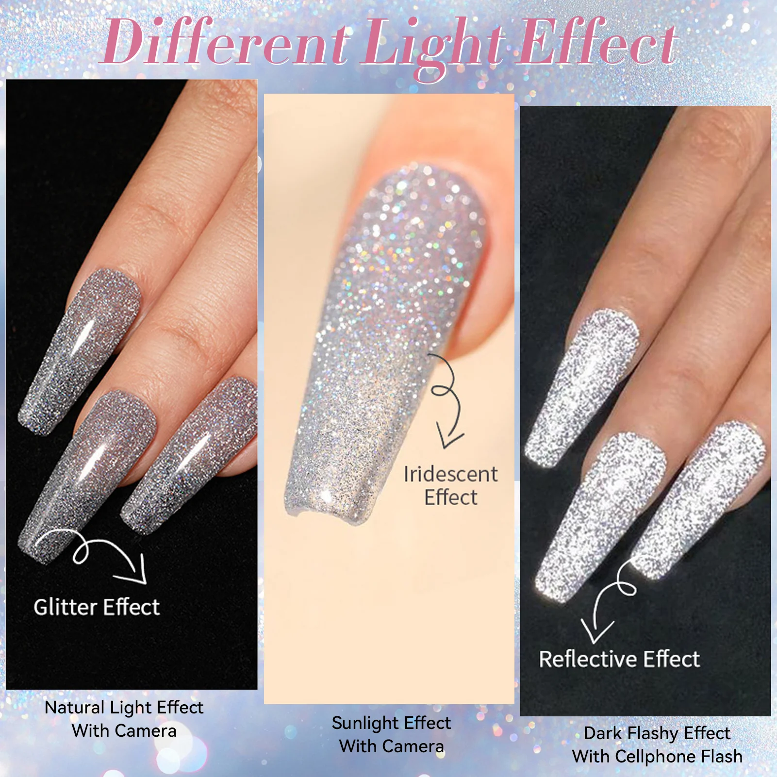 6 Colors Reflective Gel T18 Sunset Limited 7ml - Image 3