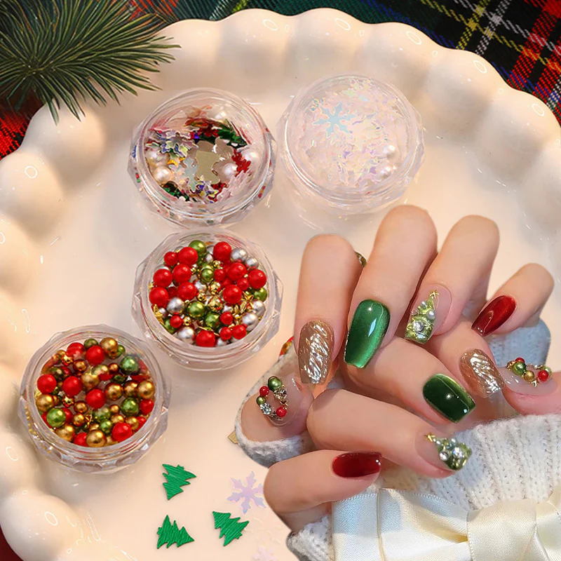 1 Box Christmas Nail Decorations YH389-02 - Image 4
