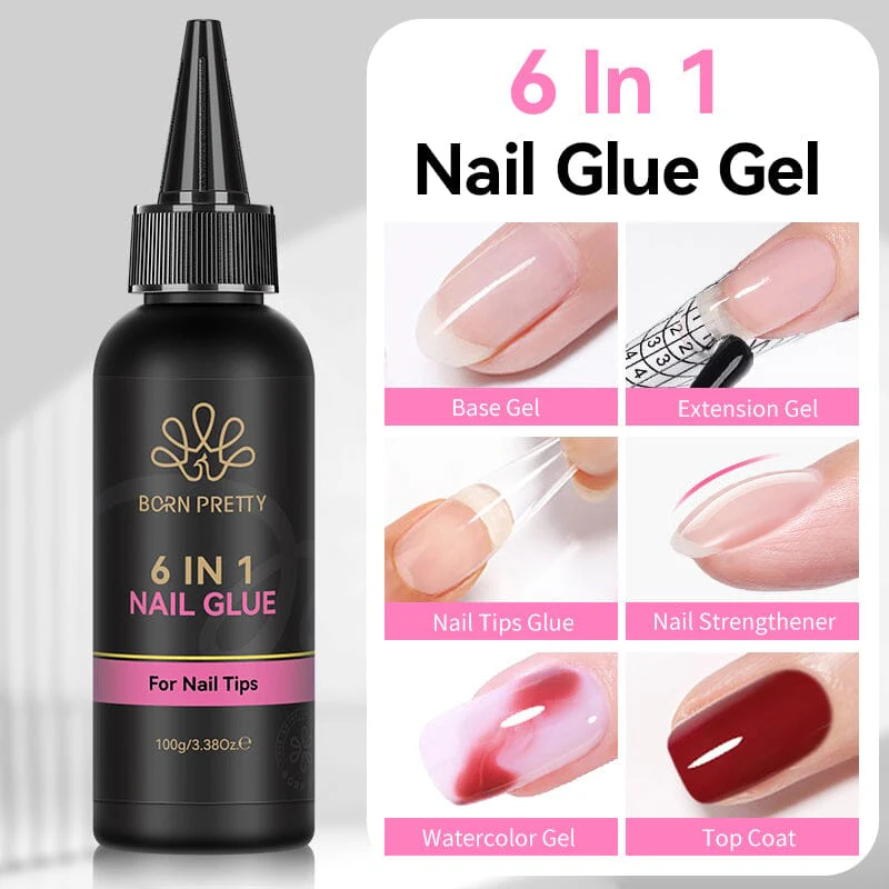 6 in 1 Nail Glue Gel 100g - Image 3