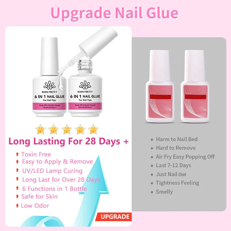 6 in 1 Nail Glue Gel 15ml - Image 10