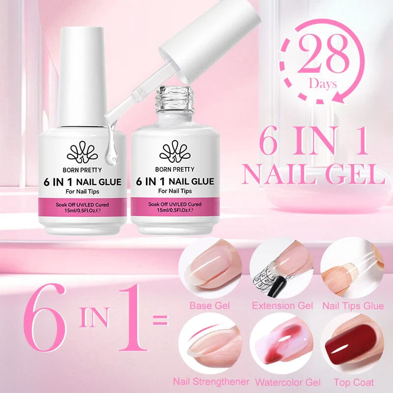 6 in 1 Nail Glue Gel 15ml - Image 3