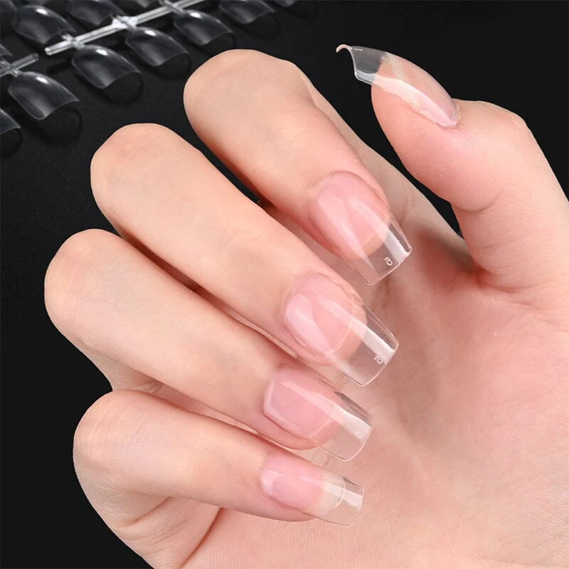 600pcs Coffin Transparent False Nail Tips - Image 6