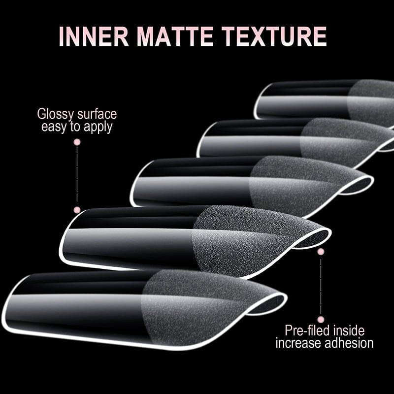 600pcs Water Drop Semi-matte False Nail Tips - Image 4
