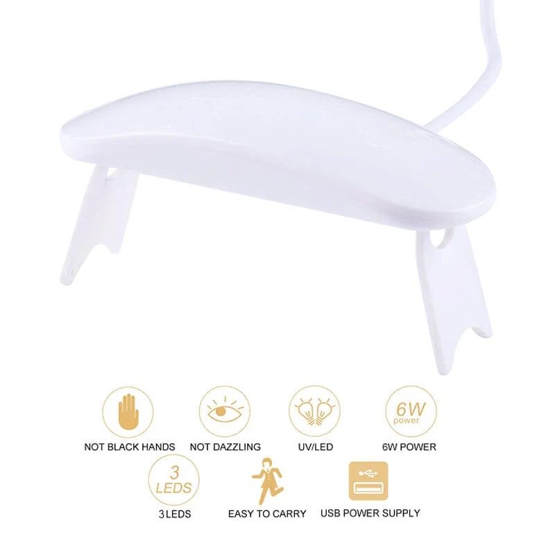 6W White UV/LED Lamp Nail Dryer - Image 8