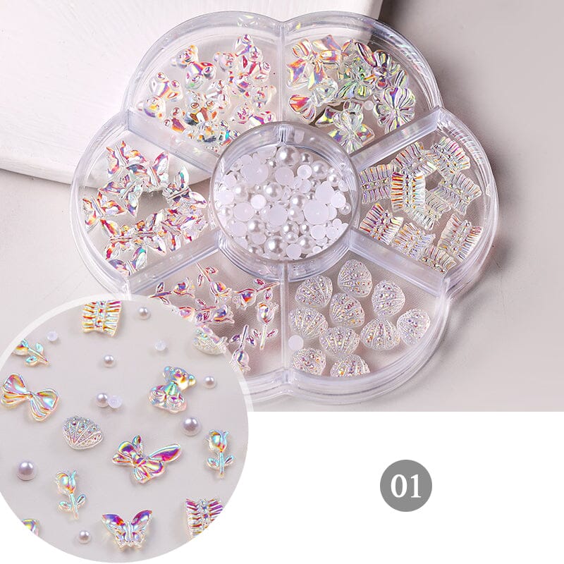 7 Grids 3D Decorations Bowknot Butterfly #01 - Image 5