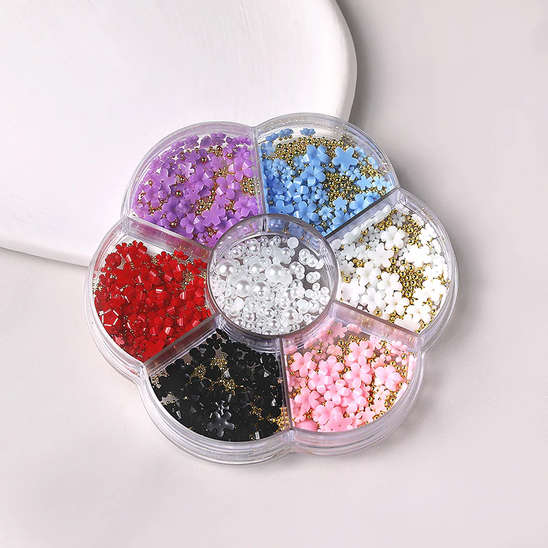 7 Grids 3D Decorations Flowers Pearls #13 - Image 3