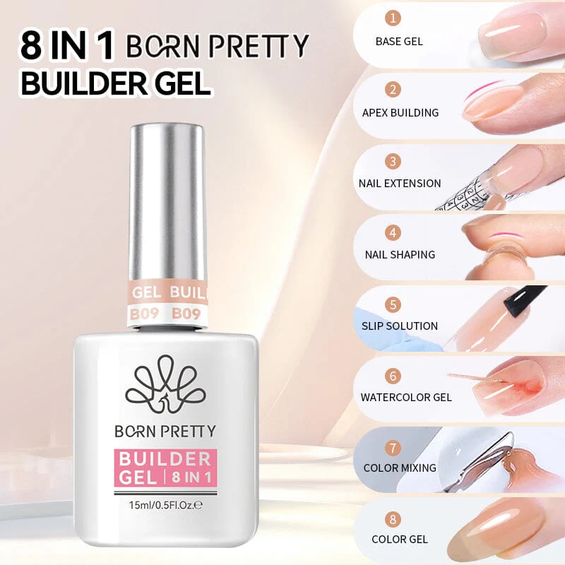 8 in 1 Builder Gel BG09 15ml - Image 15